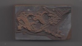 Vintage 3 Ducks Flying Wood Block Ink Stamp Print Block - £3.19 GBP