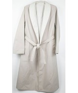 VINTAGE TOWNHOUSE TRENCH COAT REVERSIBLE BELTED WOMENS 10 TAN &amp; BEIGE - $19.79