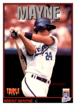 1993 Triple Play Brent
  Mayne   Kansas City Royals Baseball
  Card GMMGD - $9.87 MXN
