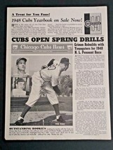 Chicago Cubs News March 1948 Baseball Team Newsletter Paper Mailer Vol 13, No. 1 - £7.96 GBP