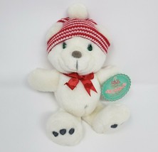 Vintage 1997 Precious Moments Snopaws White Teddy Bear Stuffed Animal Plush Toy - $33.25