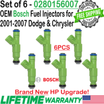 NEW Bosch 6Pcs OEM HP Upgrade Fuel Injectors for 2001-2007 Dodge Caravan 3.3L V6 - $282.14