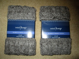 Lot of 2 NWT Women&#39;s Boot Cuffs by West Loop – See Full Description - $11.95