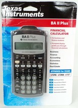 Texas Instruments TI BA II Plus Financial Calculator - CFA CMA Approved - New! - £44.80 GBP
