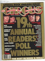 Circus Rock magazine February 28 1989, 19th Annual Readers&#39; Poll Winners - £23.48 GBP