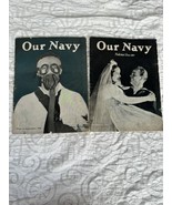 Vintage Collection of 2 Our Navy Magazine June September 942 WWII Collec... - $20.90