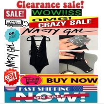 ✅??Nasty Gal Designer Bodysuit Lace Up Sz:L Body Suit???Buy Now??️ - £31.17 GBP