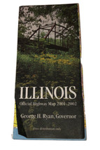 Illinois Official Highway Map 2001-2002 George H. Ryan, Governor “Bridge” - £3.85 GBP