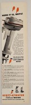 1946 Print Ad Scott-Atwater Outboard Motors Manufacturing Minneapolis,Minnesota - £9.66 GBP