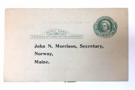 Vintage Reply Card Regarding Norway Country Club Maine Capital Stock 1948 - $5.00