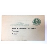 Vintage Reply Card Regarding Norway Country Club Maine Capital Stock 1948 - $5.00