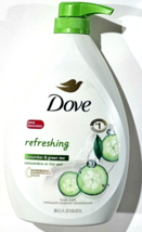 Dove Refreshing Cucumber &amp; Green Tea Microbiome Serum Body Wash 34oz - £21.95 GBP