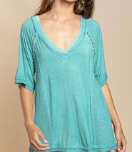 Pol dori top in Teal - $37.00