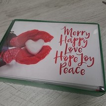 Hallmark Merry Hope Love Christmas Cards Sealed New NIB 18 In Total - $11.50