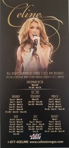 CELINE Dion Performance Schedules 2011-2012 Las Vegas Promo Card - £3.15 GBP