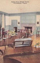 Williamsburg Virginia VA Apollo Room Raleigh Tavern Postcard C07 - £2.32 GBP