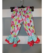 MUD PIE  Christmas Holiday Corduroy Ruffle Pants Size 24 Months/2T Girl&#39;s - $22.14 CAD