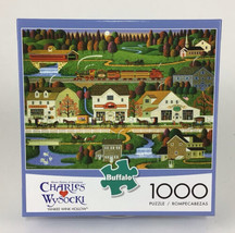 Charles Wysocki Yankee Wink Hollow 1000 Piece Puzzle Buffalo - With Poster - £14.04 GBP