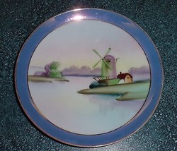 Meito China Hand Painted Windmill Collectible Plate Lot #8 - £3.86 GBP
