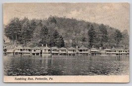 Pottsville PA Tumbling Run Resort Lake Front Cottages Pennsylvania Postcard C48 - $14.95