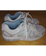 SAUCONY GDEFY GRAVITY DEFYER LADIES WHITE/GRAY RUBBER SOLE SHOES-10.5-EUC - £35.25 GBP