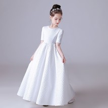 Girls First Communion Dress Piano flower girl Elegant Bridesmaid Wedding Dress - £93.06 GBP