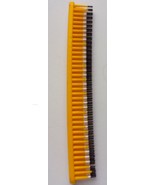 Vintage Yellow &amp; Black Triple Bristle Hair Comb - $5.47 CAD