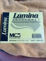 (50) MCS Lumina Announcement Envelopes #A2 Premium 24lb. Bond Bright Mul... - $9.90