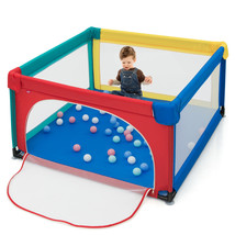 Baby Playpen Infant Large Safety Play Center Yard W/Balls Home Colorful - $91.65