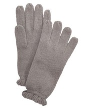allbrand365 designer brand Womens Ruffled Cashmere Gloves One Size Gray - £54.65 GBP