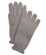 allbrand365 designer brand Womens Ruffled Cashmere Gloves One Size Gray - £55.38 GBP