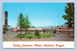Valley Ingresso Motel Ashland Oregon O Unp Cromo Cartolina N6 - £2.40 GBP
