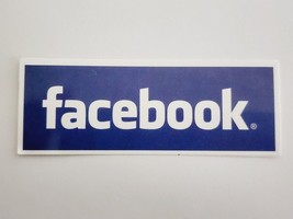 Social Media Super Cool Blue and White Skinny Small Sticker Decal Embellishment - £1.81 GBP