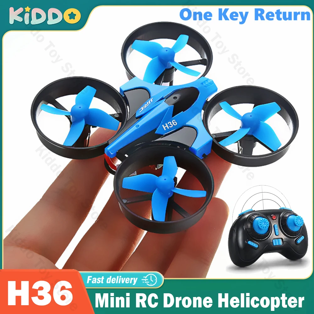 JJRC H36 Mini RC Drone Helicopter 4 Channels 2.4G 6-Axis Headless Mode Foldable - £28.48 GBP+