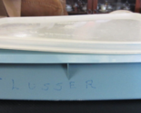 Vintage Tupperware Tuppercraft 767-1 Blue Stow N Go Divided Container wi... - $18.80