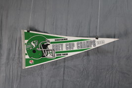 Saskatchewan Roughriders Pennant (VTG) - 1989 Grey Cup Champions - Firm ... - £30.46 GBP