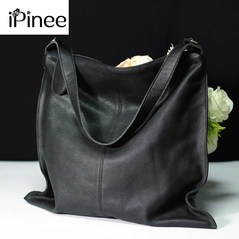 iPinee  bag women designer handbag high quality female Hobo bag tote leather Lar - £101.25 GBP