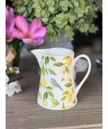 Bone China Jug - Lemons &amp; Blue Tits - $648.19 MXN