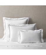 Restoration Hardware RH Italian Giza 700 TC Luxe Sateen King Sham White ... - $1,629.70 MXN