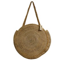 Magid Tote Bag Circle Woven Jute Oversized Beach Natural Silver Braided ... - $562.71 MXN