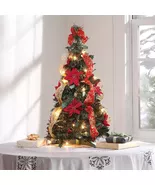 2&#39; Pull Up Fully Decorated Prelit Poinsettia  - $39.00