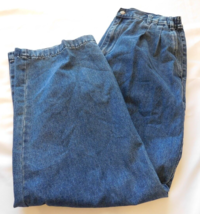 Windham Pointe Men&#39;s Jeans Denim Blue Jeans 35 X 29 Pleated Front pre-ow... - £31.72 GBP