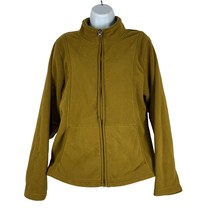 Merona Womens Olive Full-Zip Fleece Jacket Size Large - $19.32