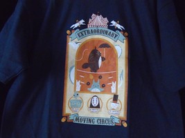 TeeFury Ghibli LARGE Shirt &quot;Moving Circus&quot; Princess Mononoke Tribute Shirt NAVY - £11.19 GBP