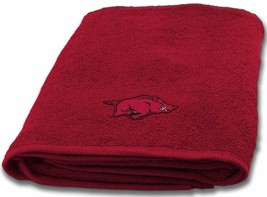 University of Arkansas Razorbacks Bath Towel measures 25 x 50 inches - £26.07 GBP