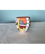Vintage Pueblo Jemez Native American Indian RED Clay Pottery Pot Hand Pa... - $24.28 CAD