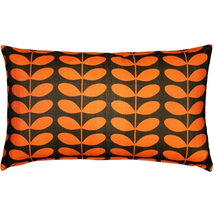 Mid-Century Modern Orange Throw Pillow 12x19, Complete with Pillow Insert - £29.33 GBP