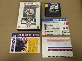 Madden NFL &#39;94 Sega Genesis Cartridge and Case Poster - £4.67 GBP