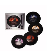 Elvis Presley coaster records set of 4 great Christmas stocking stuffer - $13.49