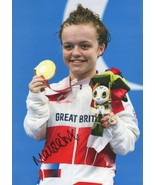 Maisie Summers Paralympics Swimmer Giant 12x8 Hand Signed Photo - £15.04 GBP